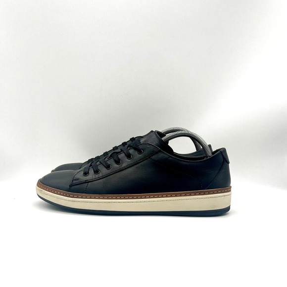 To Boot New York Adam Derrick Sierra Shoes Black/White Lace-Up Sneakers - Picture 3 of 6